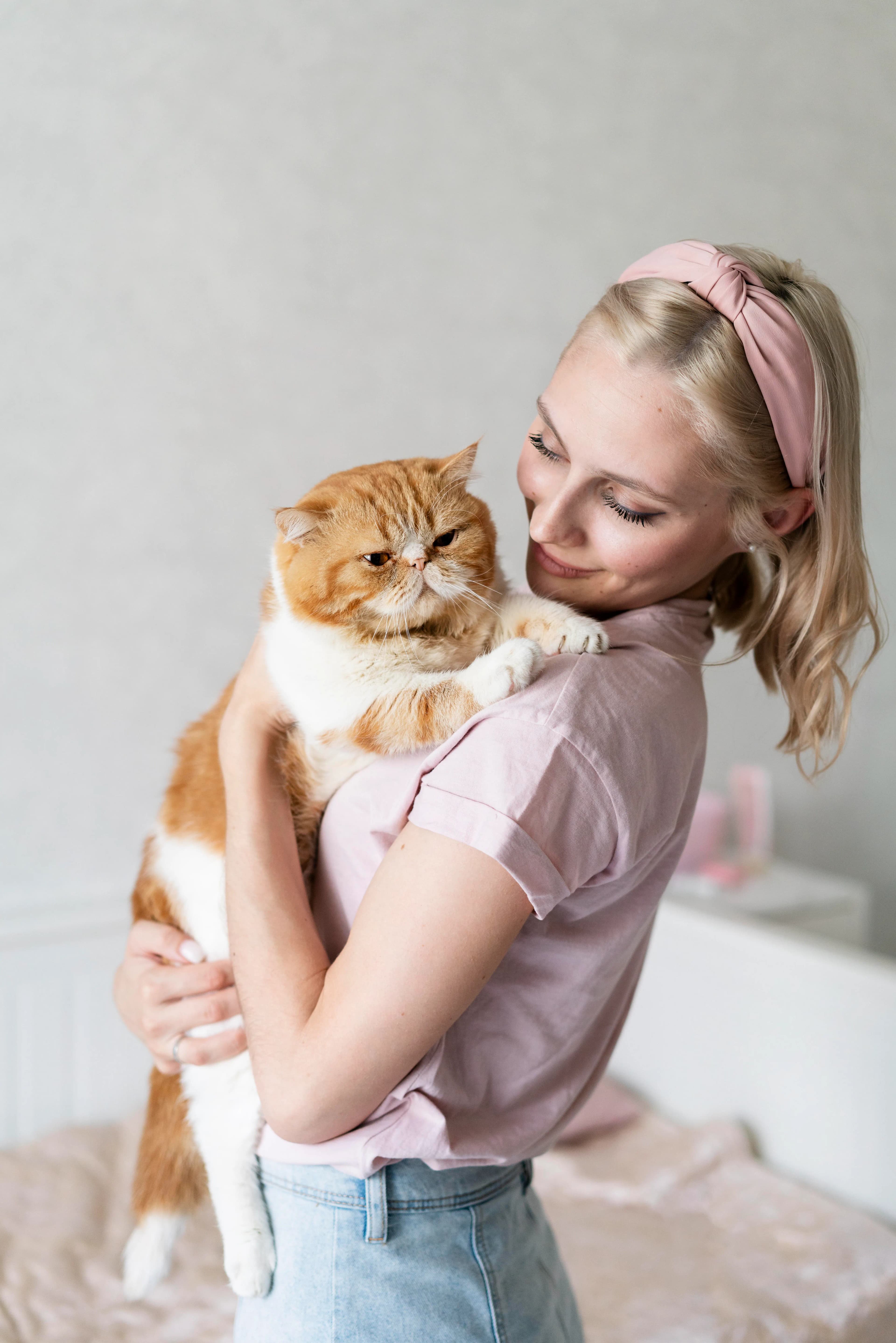 Woman with Cat